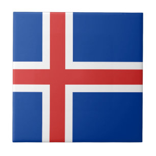 Flag of Iceland Ceramic Tile