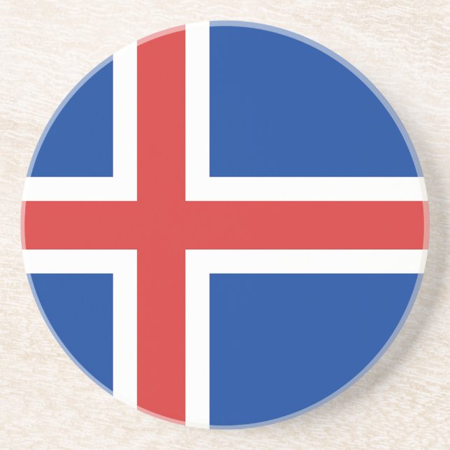 Flag of Iceland Coaster (Front)