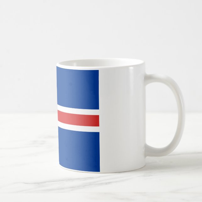 Flag of Iceland Coffee Mug (Right)