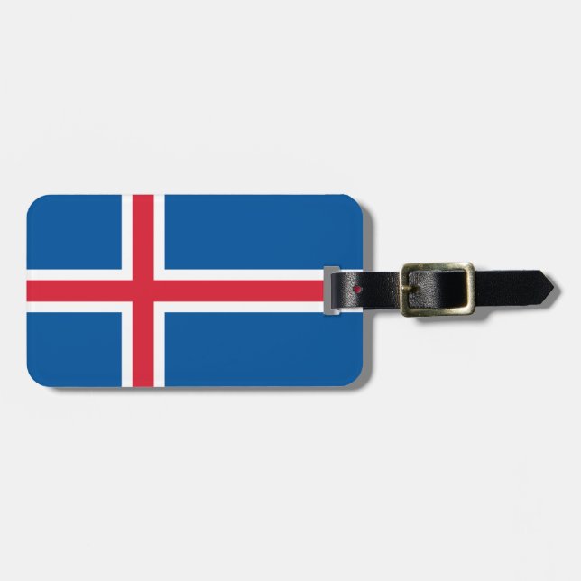 Flag of Iceland Luggage Tag (Front Horizontal)