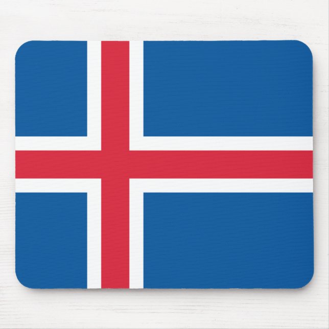 Flag of Iceland Mouse Mat (Front)