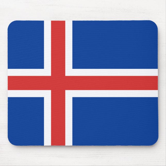 Flag of Iceland Mouse Mat (Front)