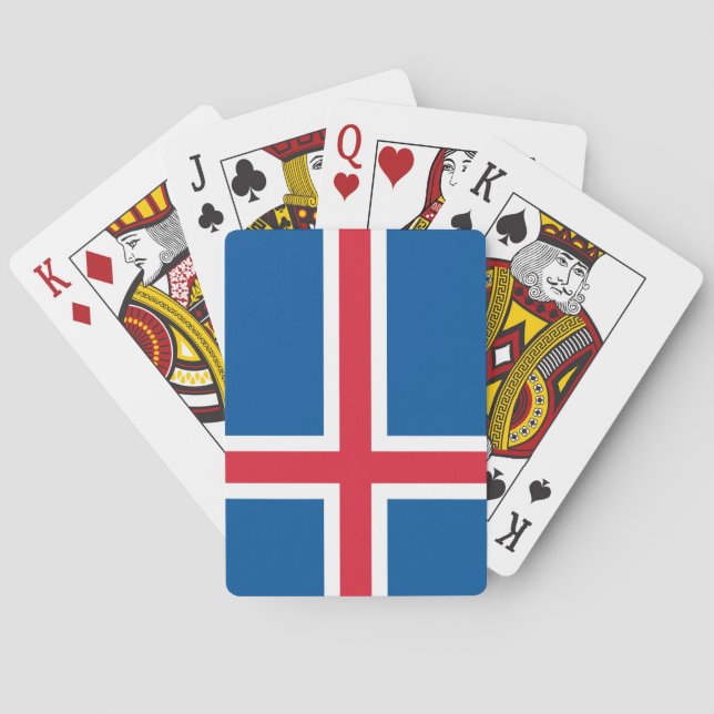 Flag of Iceland Playing Cards (Back)