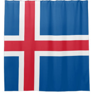 Flag of Iceland Shower Curtain