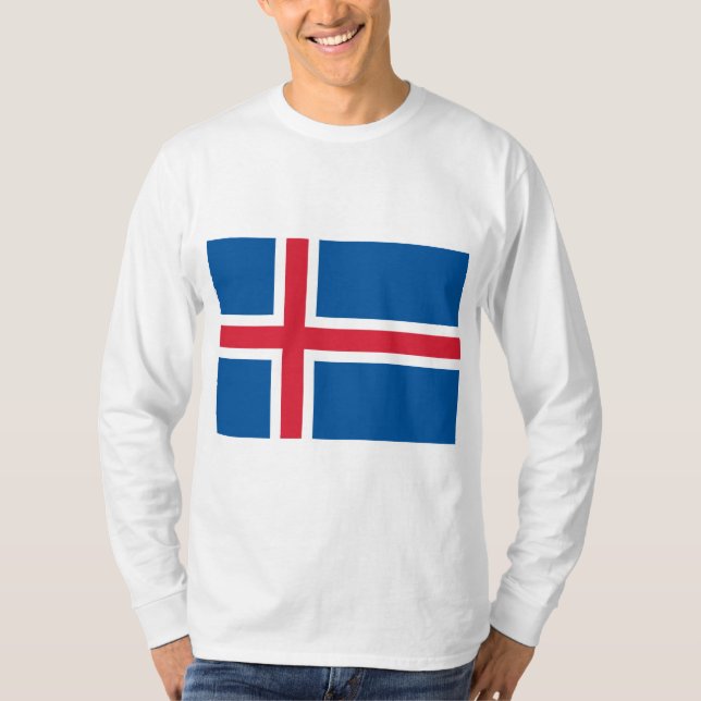 Flag of Iceland T-Shirt (Front)