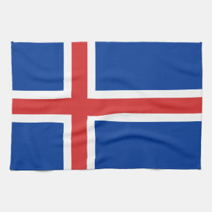 Flag of Iceland Tea Towel