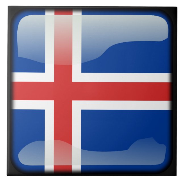 Flag of Iceland Tile (Front)