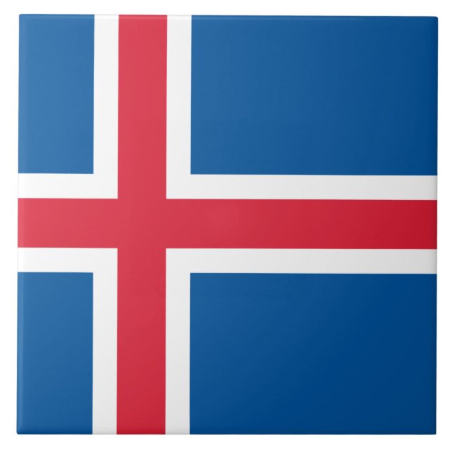 Flag of Iceland Tile (Front)