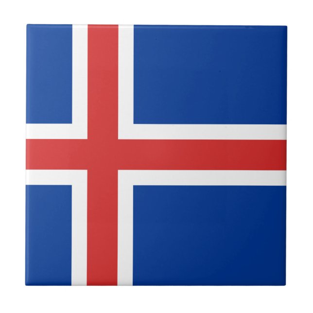 Flag of Iceland Tile (Front)