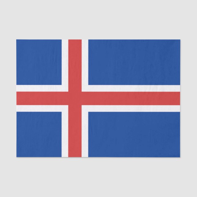 Flag of Iceland Tissue Paper (Front)