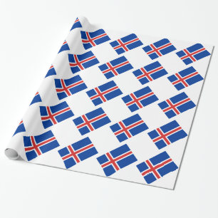 Flag of Iceland Wrapping Paper