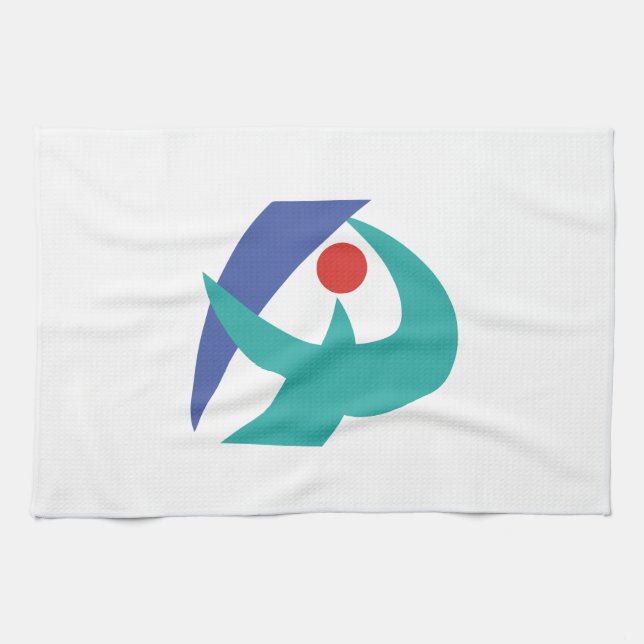 Flag of Iga, Mie, Japan Tea Towel (Horizontal)