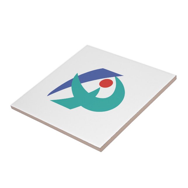 Flag of Iga, Mie, Japan Tile (Side)