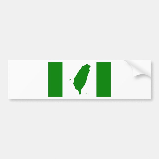 Flag of Independant Taiwan - 臺灣獨立運動 - 台灣獨立運動 Bumper Sticker (Front)
