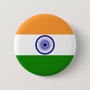 Flag of India 6 Cm Round Badge