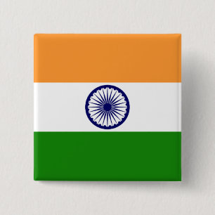 Flag of India Button
