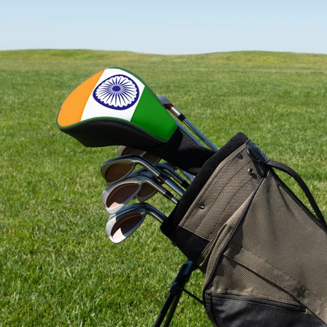 Flag of India Golf Head Cover (In Situ)