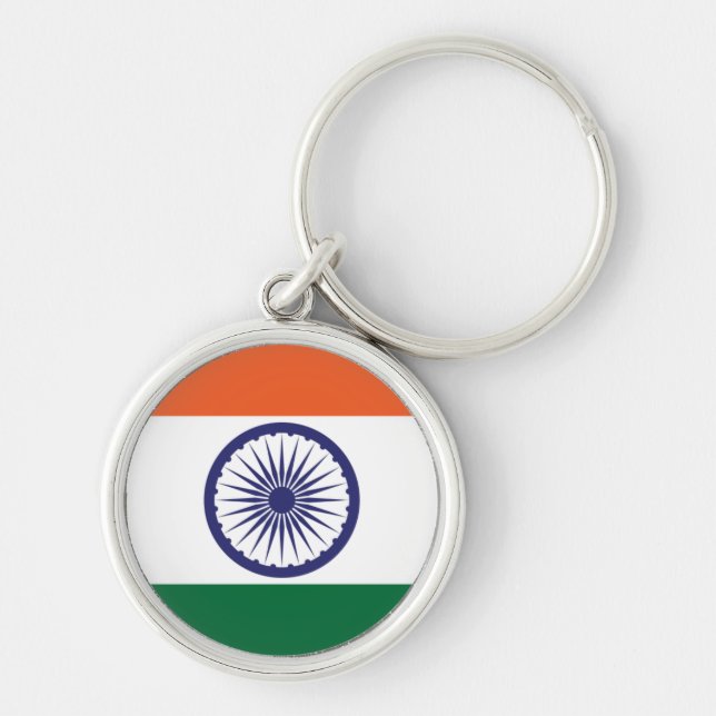 Flag of India Key Ring (Front)