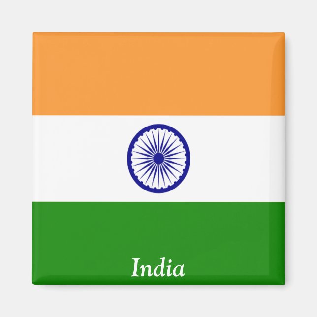 Flag of India Magnet (Front)