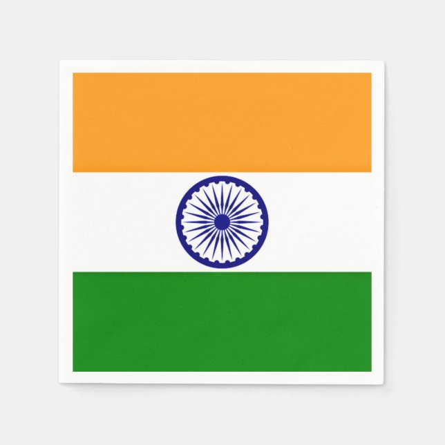 Flag of India Napkin (Front)
