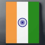 Flag of India Plaque<br><div class="desc">National flag of India.</div>