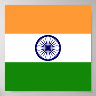 Flag of India Poster11x11 Poster