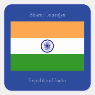Flag of India Square Sticker