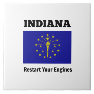 Flag of Indiana, Restart Your Engines Tile