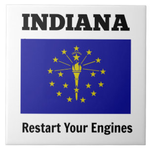Flag of Indiana, Restart Your Engines Tile