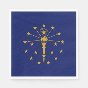 Flag of Indiana (US State) Napkin