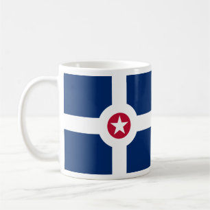 Flag of Indianapolis, Indiana Coffee Mug