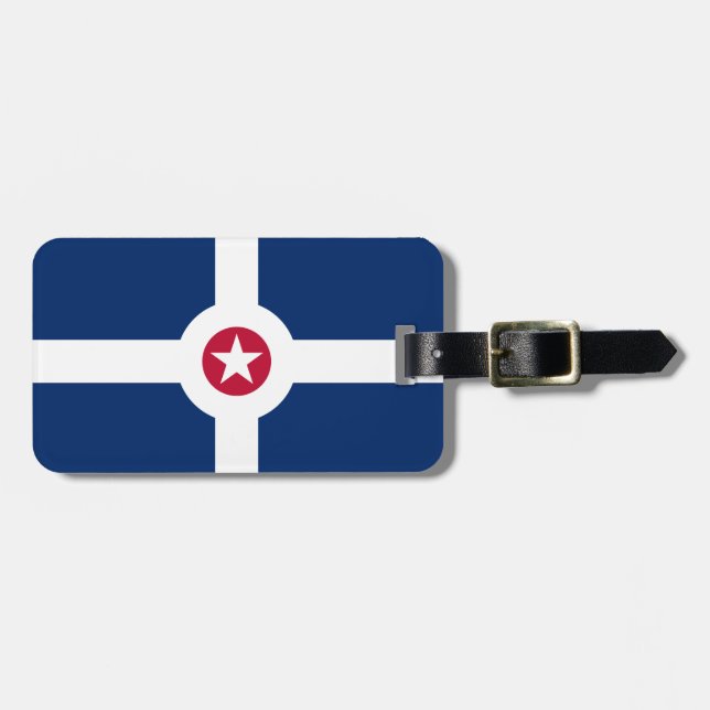 Flag of Indianapolis, Indiana Luggage Tag (Front Horizontal)