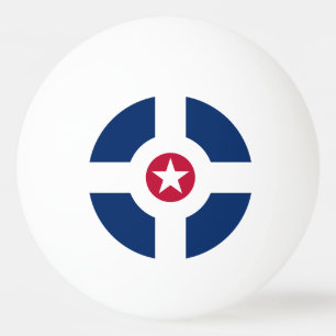 Flag of Indianapolis, Indiana Ping Pong Ball