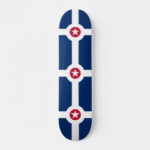 Flag of Indianapolis, Indiana Skateboard