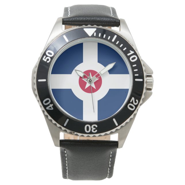 Flag of Indianapolis, Indiana Watch (Front)