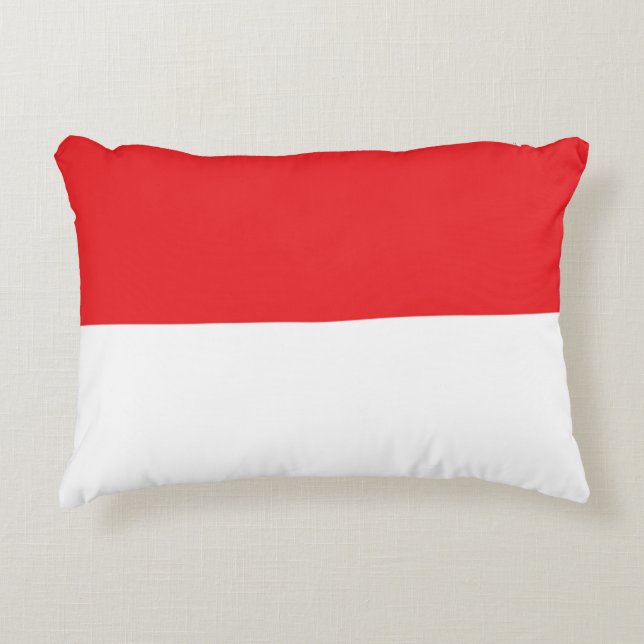 Flag of Indonesia Decorative Cushion (Front)