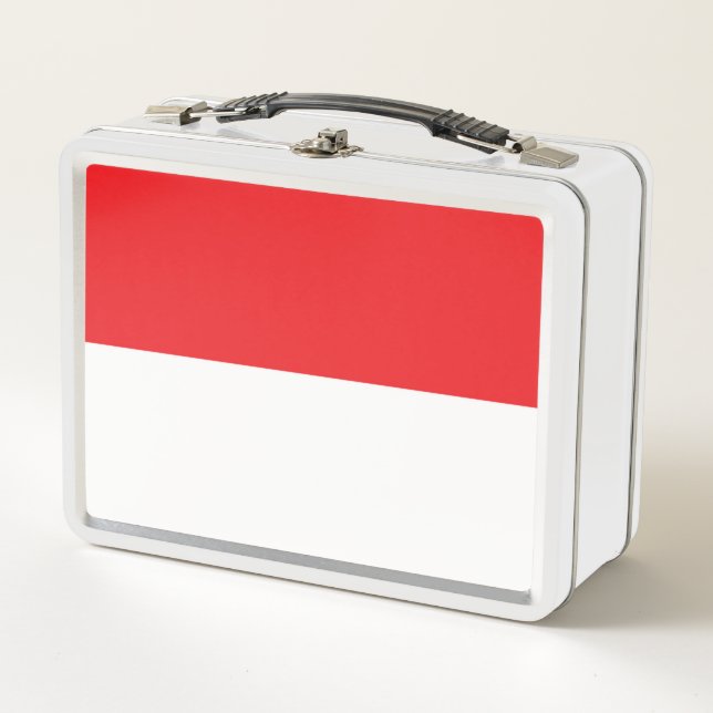 Flag of Indonesia Metal Lunch Box (Front)