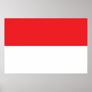 Flag of Indonesia Poster