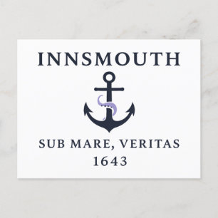 Flag of Innsmouth – "Sub Mare, Veritas" Est. 1643 Holiday Postcard