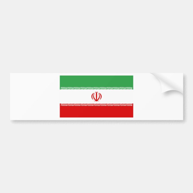 Flag of Iran Bumper Sticker (Front)