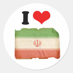 Flag of Iran Classic Round Sticker