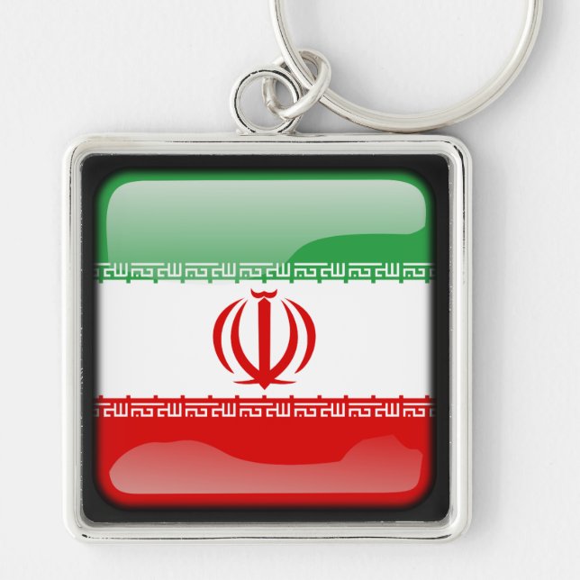 Flag of Iran Key Ring (Front)