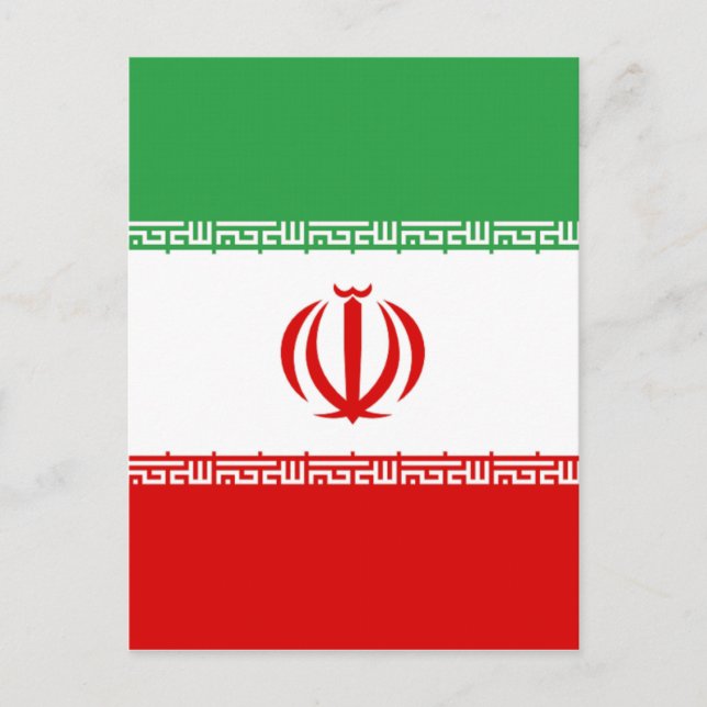 Flag of Iran Postcard (Front)