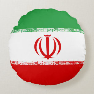 Flag of Iran Round Cushion