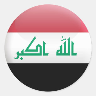 Flag of Iraq Classic Round Sticker