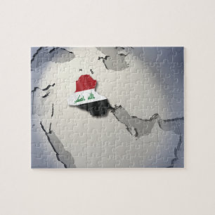 Flag of Iraq Jigsaw Puzzle