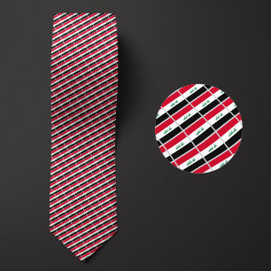 Flag of Iraq Pattern Tie
