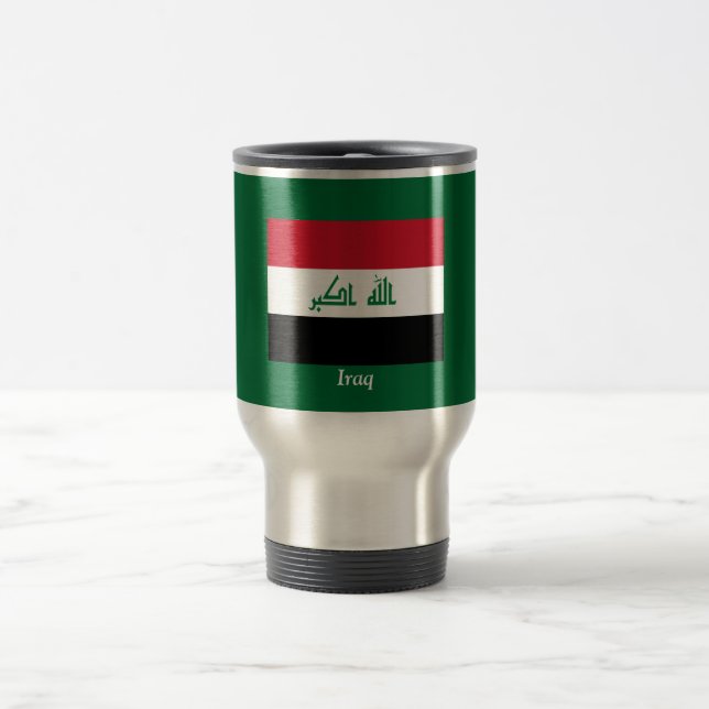 Flag of Iraq Travel Mug (Center)