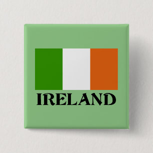 Flag of Ireland 15 Cm Square Badge