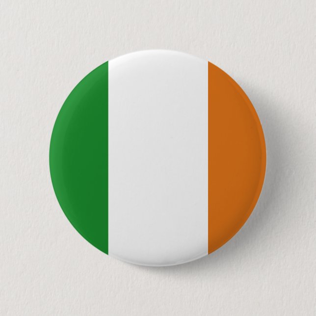 Flag of Ireland 6 Cm Round Badge (Front)